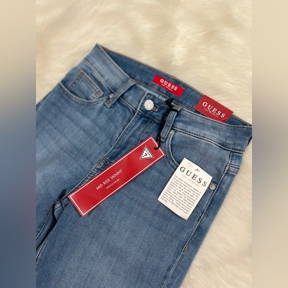 🆕 Guess Curvy Sophia Skinny Denim Jeans STRETCH Medium Wash, Mid-Rise 25X28 (2) - Picture 5 of 10